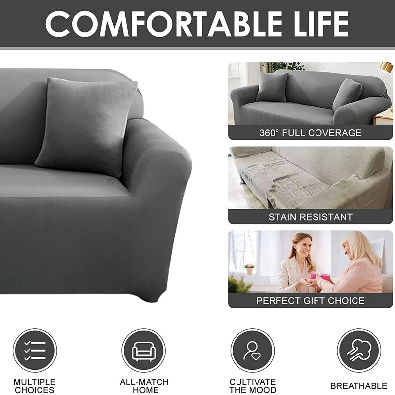 Stretch Sofa Slipcover For L-Shaped And Corner Couches