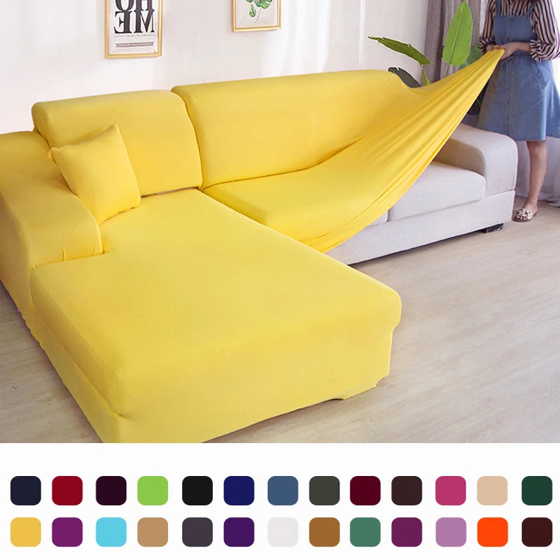 Stretch Sofa Slipcover For L-Shaped And Corner Couches