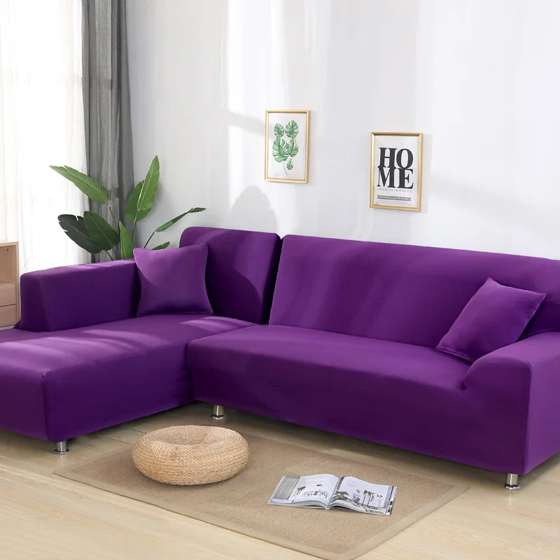 color 5 Color Stretch Sofa Slipcover For L-Shaped And Corner Couches