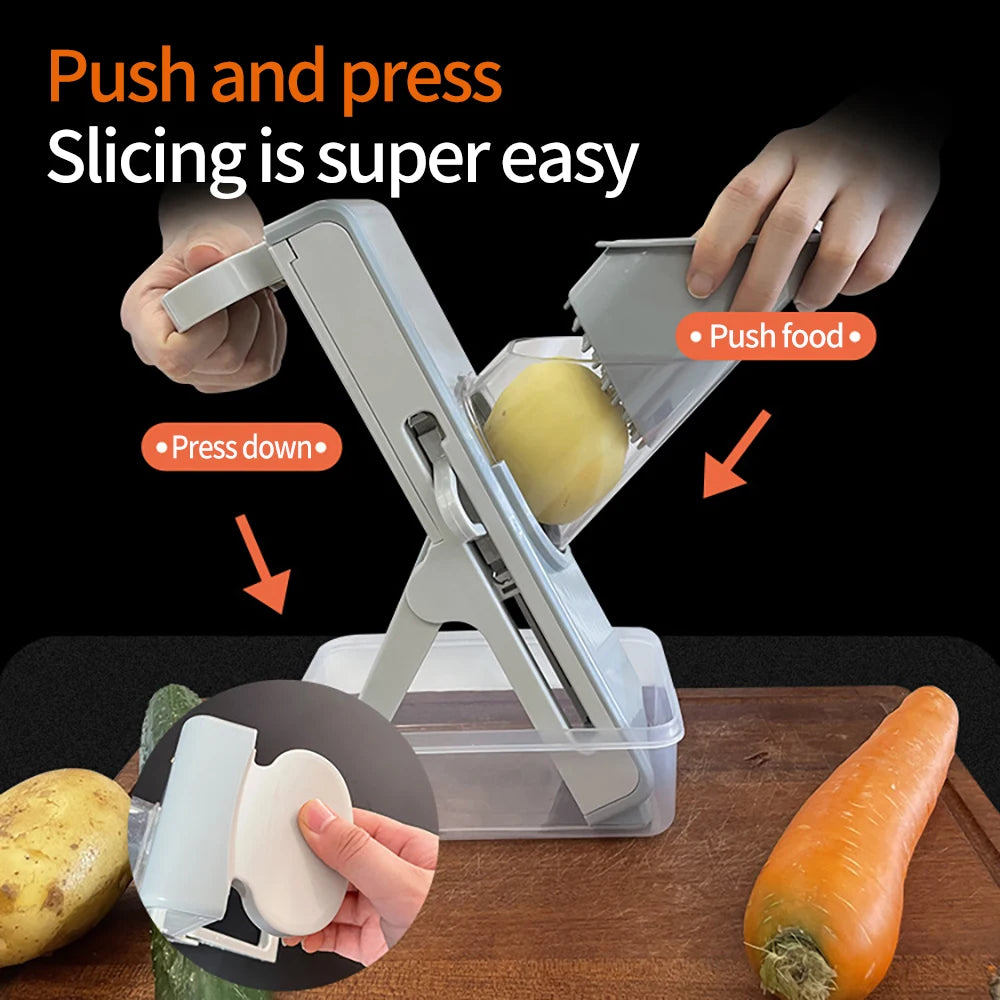 Multifunction Vegetable Slicer and Chopper Kitchen Tool