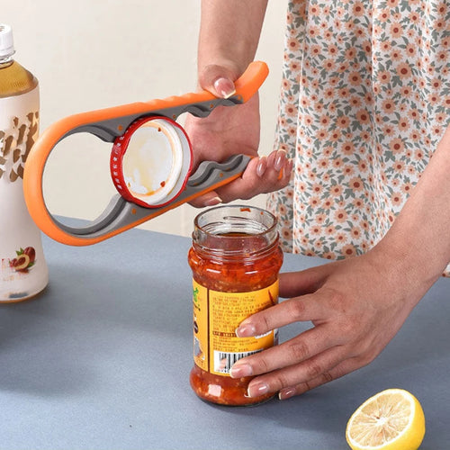 4-in-1 Stainless Steel Kitchen Jar, Can & Bottle Opener