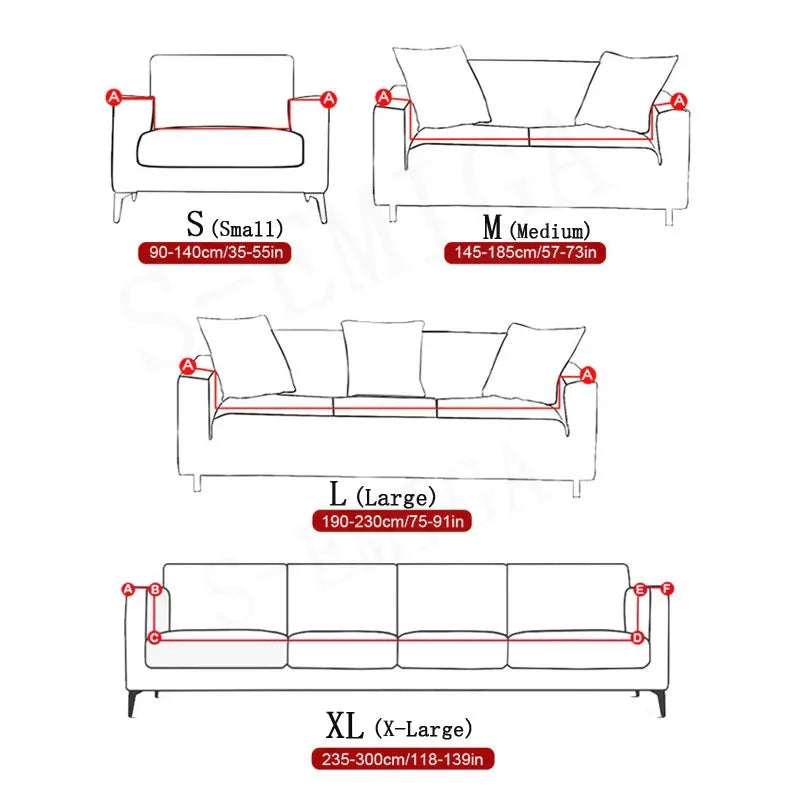 Stretch Sofa Slipcover For L-Shaped And Corner Couches