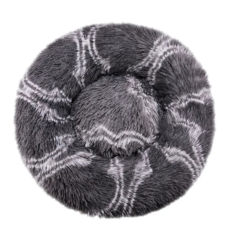 10 Color Round Plush Pet Bed For Dogs And Cats – Warm & Non-Slip