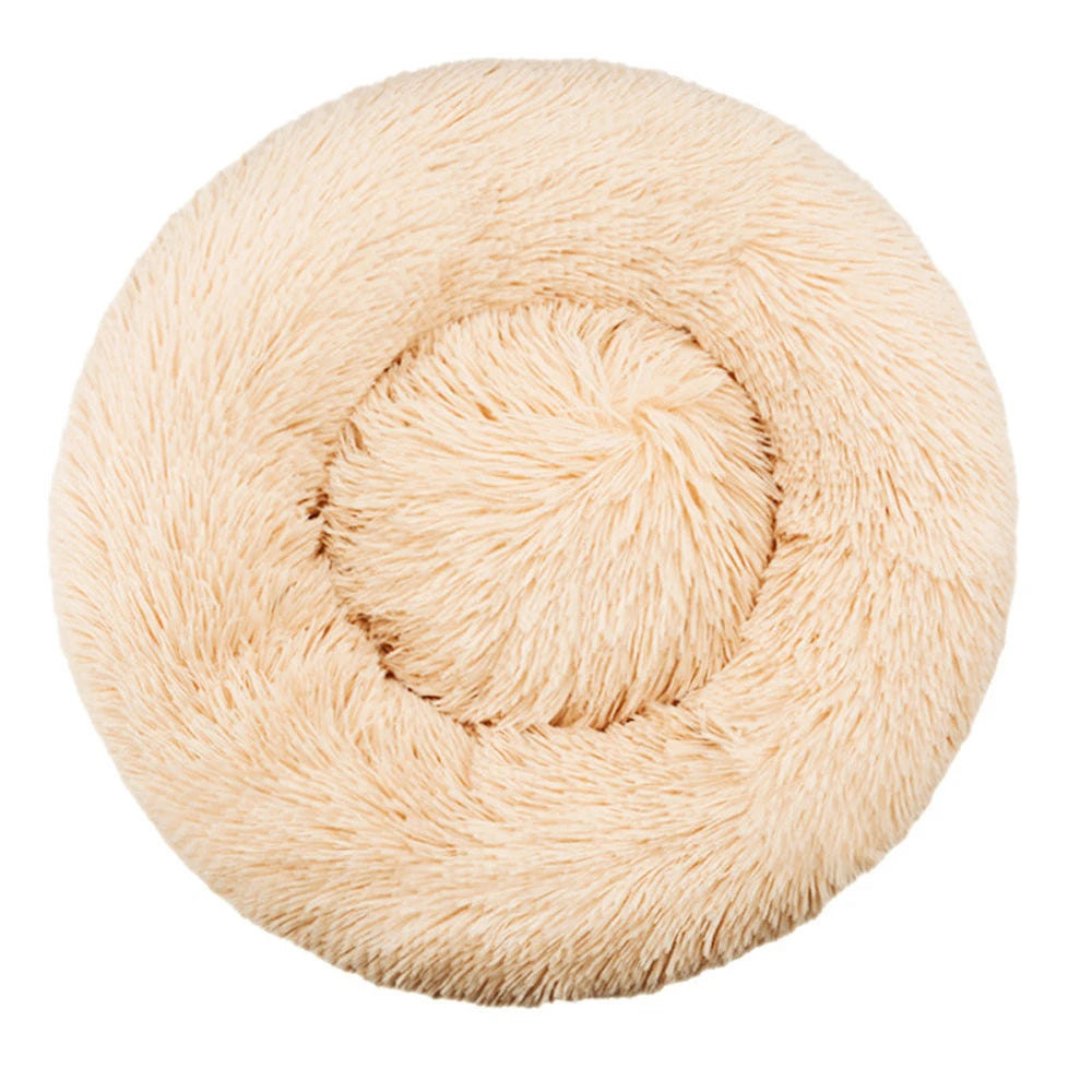 5 Color Round Plush Pet Bed For Dogs And Cats – Warm & Non-Slip
