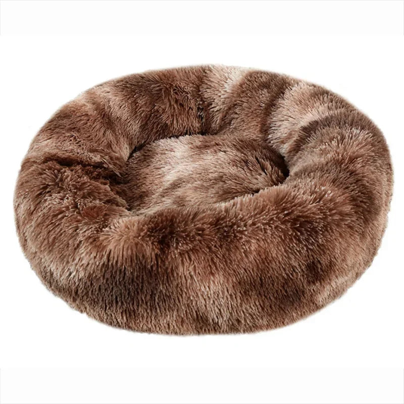 11 Color Round Plush Pet Bed For Dogs And Cats – Warm & Non-Slip